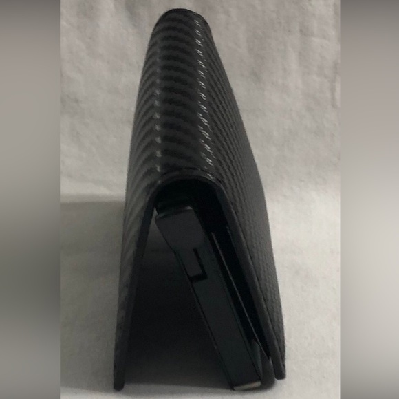 Men’s wallet anti theft casual multi cards money slots. Black - Picture 4 of 8